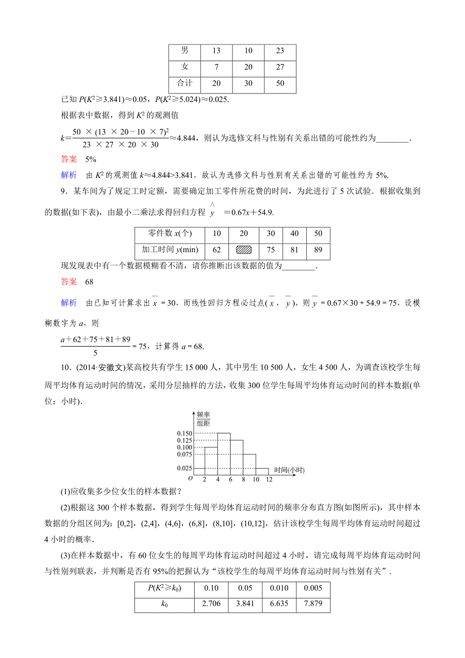 新课标版数学理高三总复习题组层级快练87_第3页