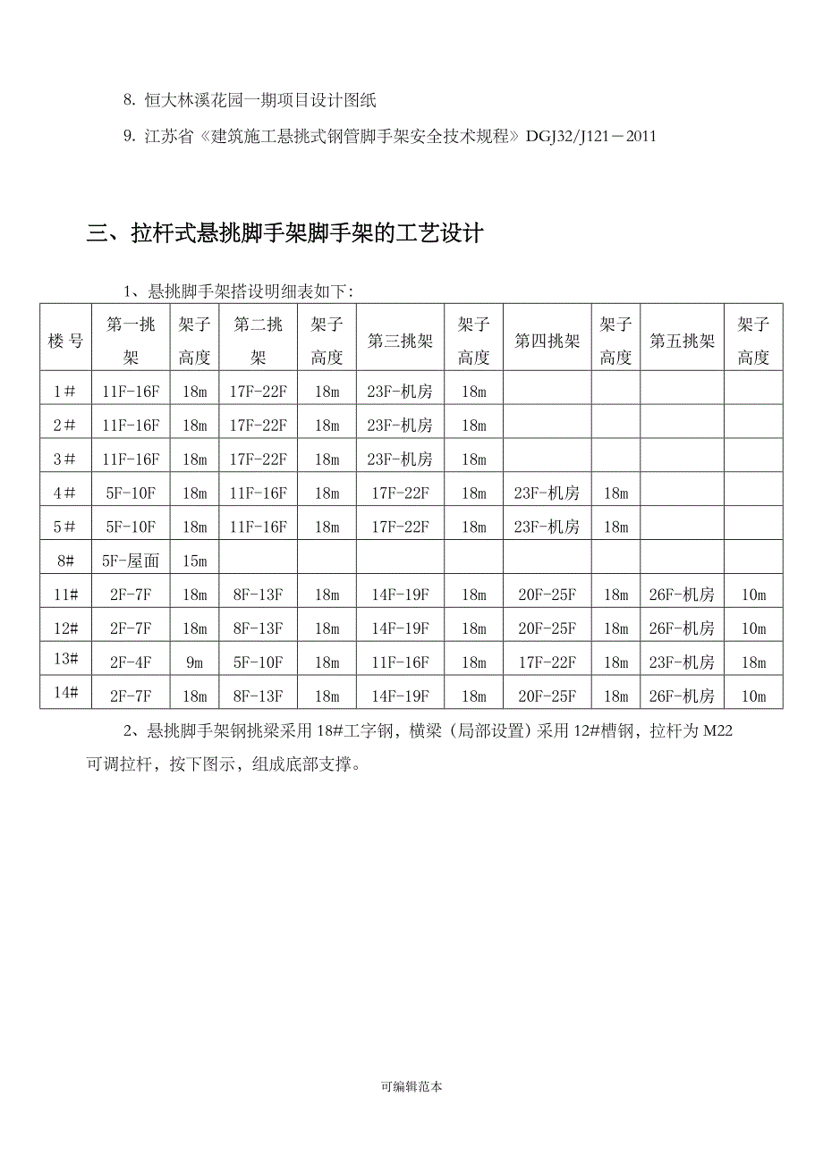 拉杆式悬挑脚手架_第4页