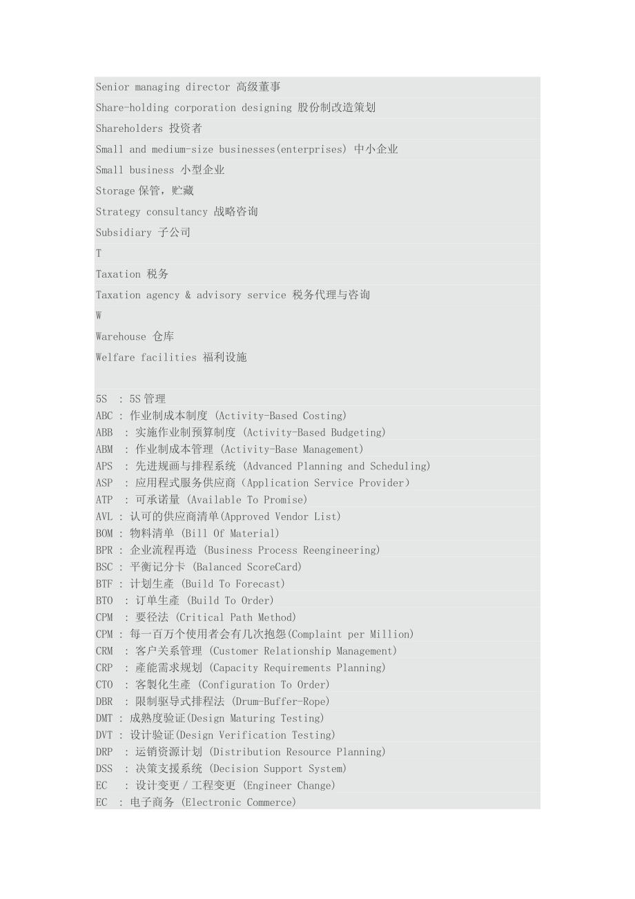 企业管理常见英语词汇_第4页