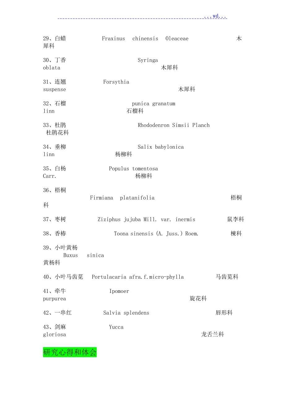 校园植物调查报告_第5页