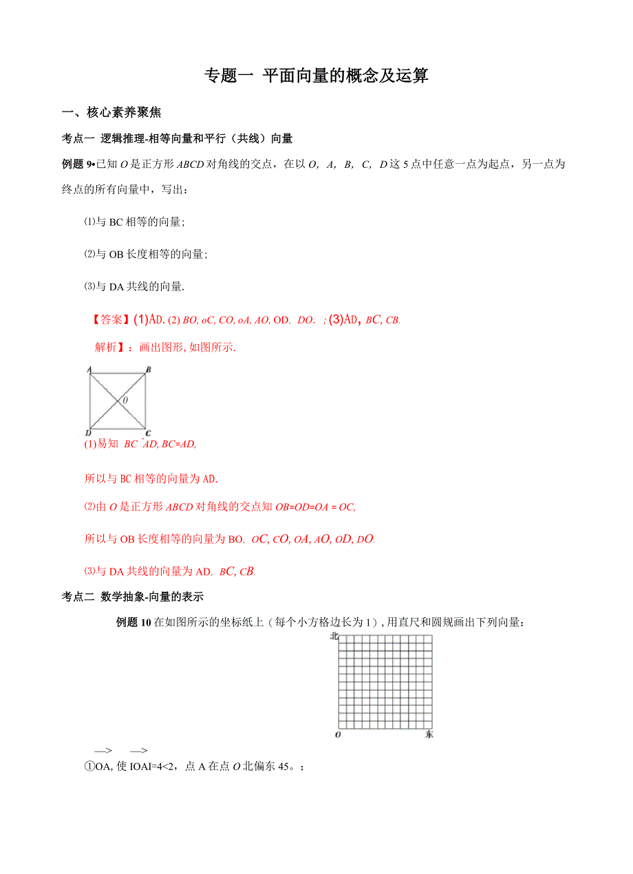 平面向量的概念及运算_第1页