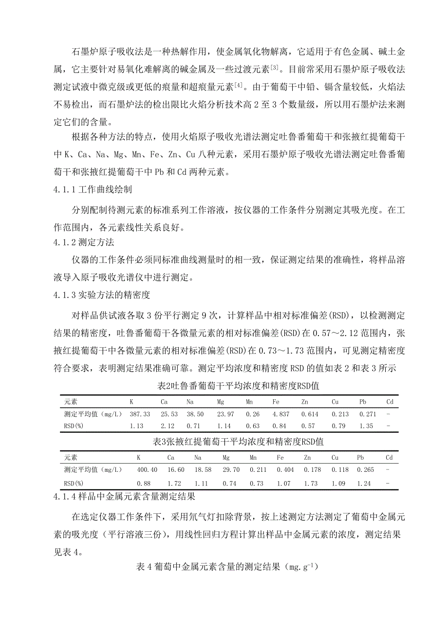 不同产地葡萄干中金属元素含量的对比分析.doc_第3页