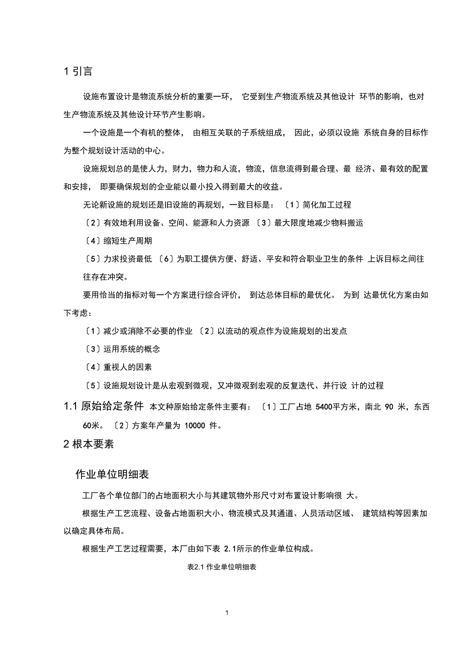 南京理工大学泰科院物流设施规划结课课程设计_第1页