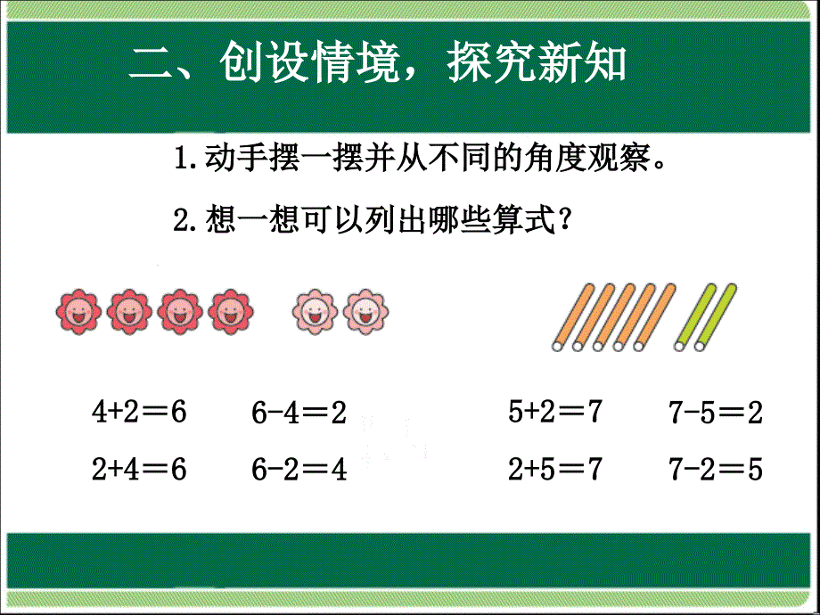 一年级上册数学课件－5.26和7的加减法 ｜人教新课标 (共9张PPT)_第4页