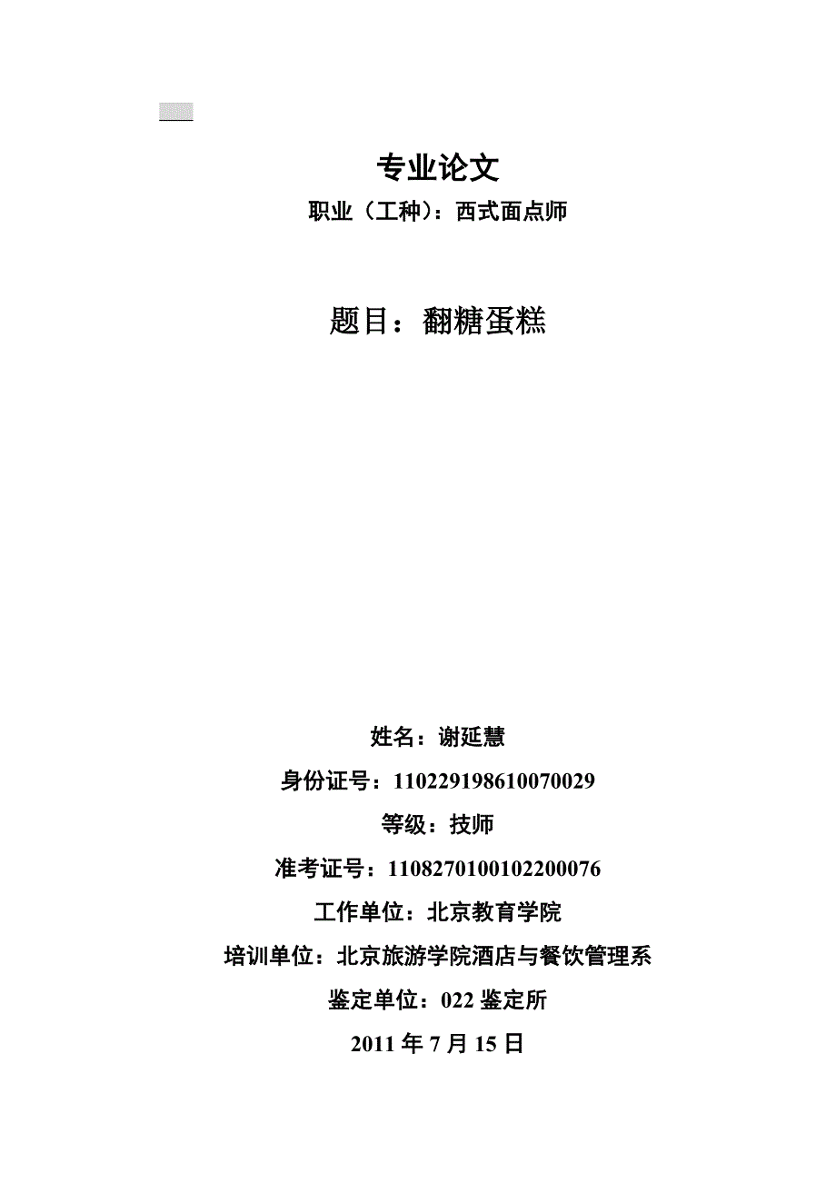 技师专业论文_第1页