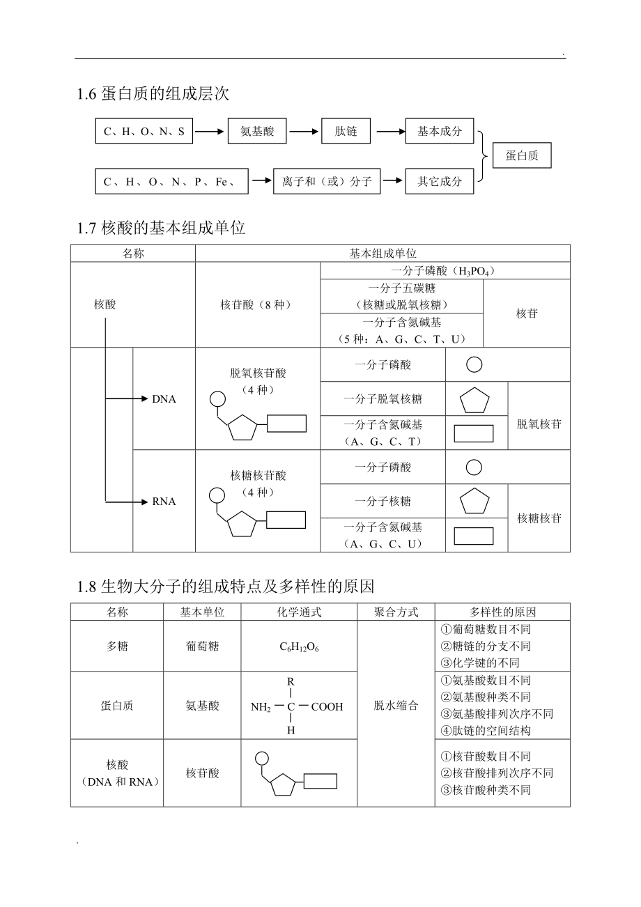 高中生物图表知识框架_第3页