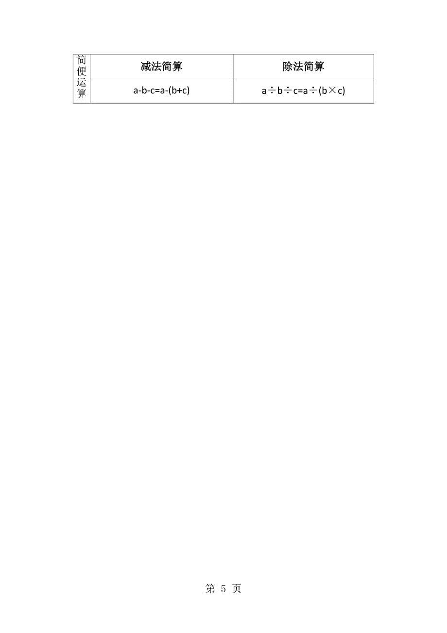 人教新课标数学四年级下册运算定律与简便计算整理和复习_第5页