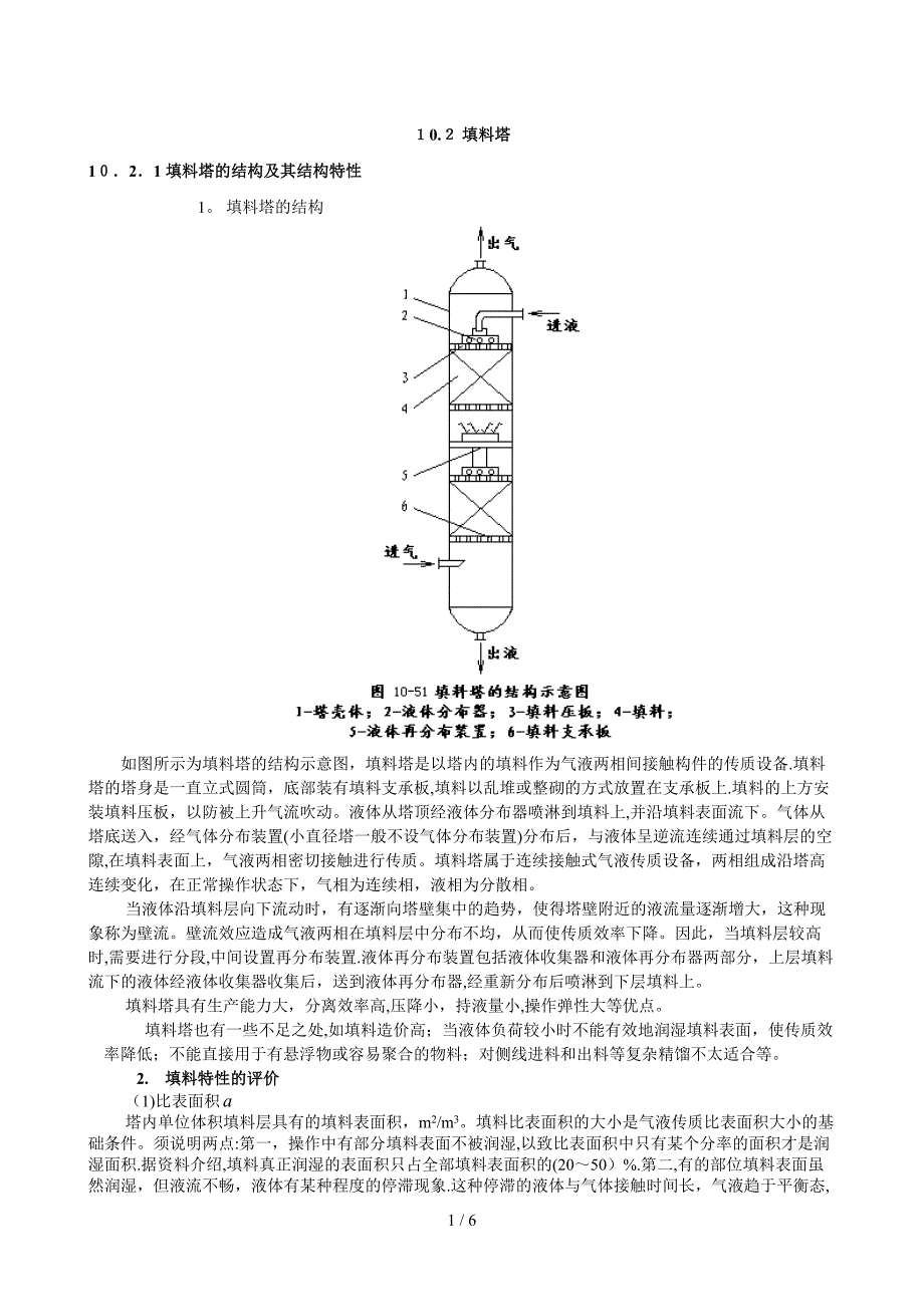 化工设备---填料塔结构_第1页