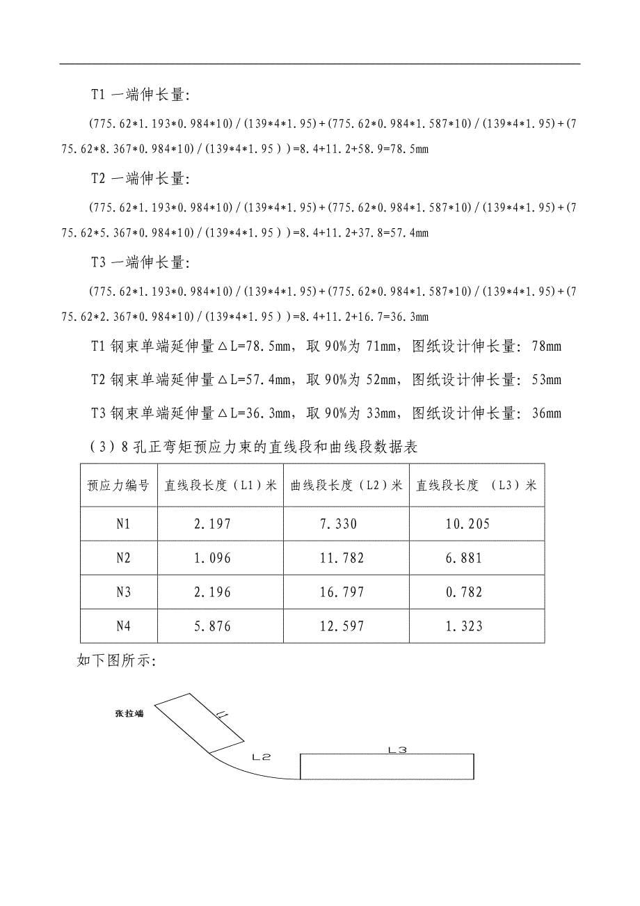 40米T梁张拉力及伸长量计算.doc_第5页