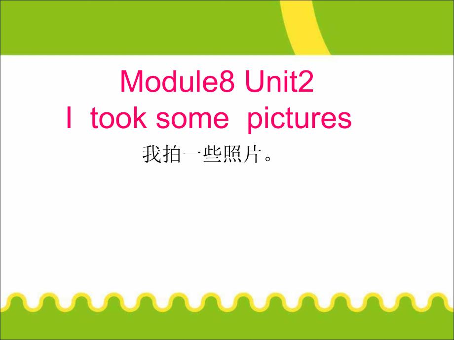 四年级英语下册课件Module8Unit2Itooksomepictures48外研版三起_第1页