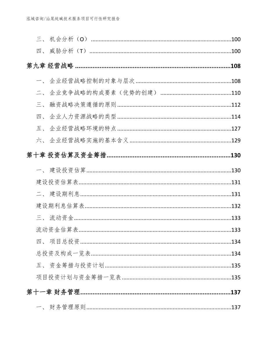 汕尾纯碱技术服务项目可行性研究报告【范文模板】_第5页