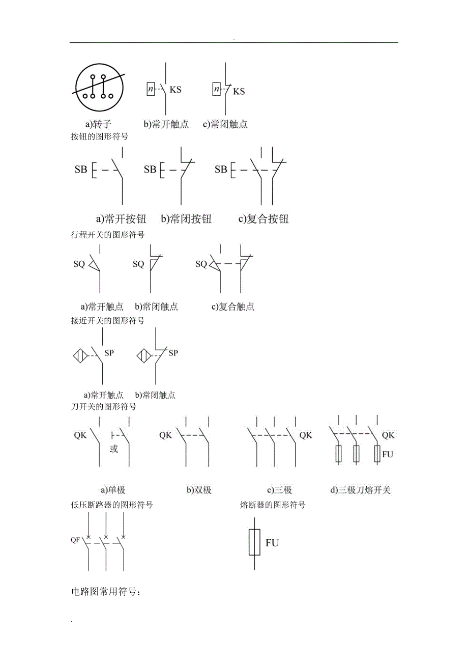 低压电器图形符号及文字符号大全_第2页