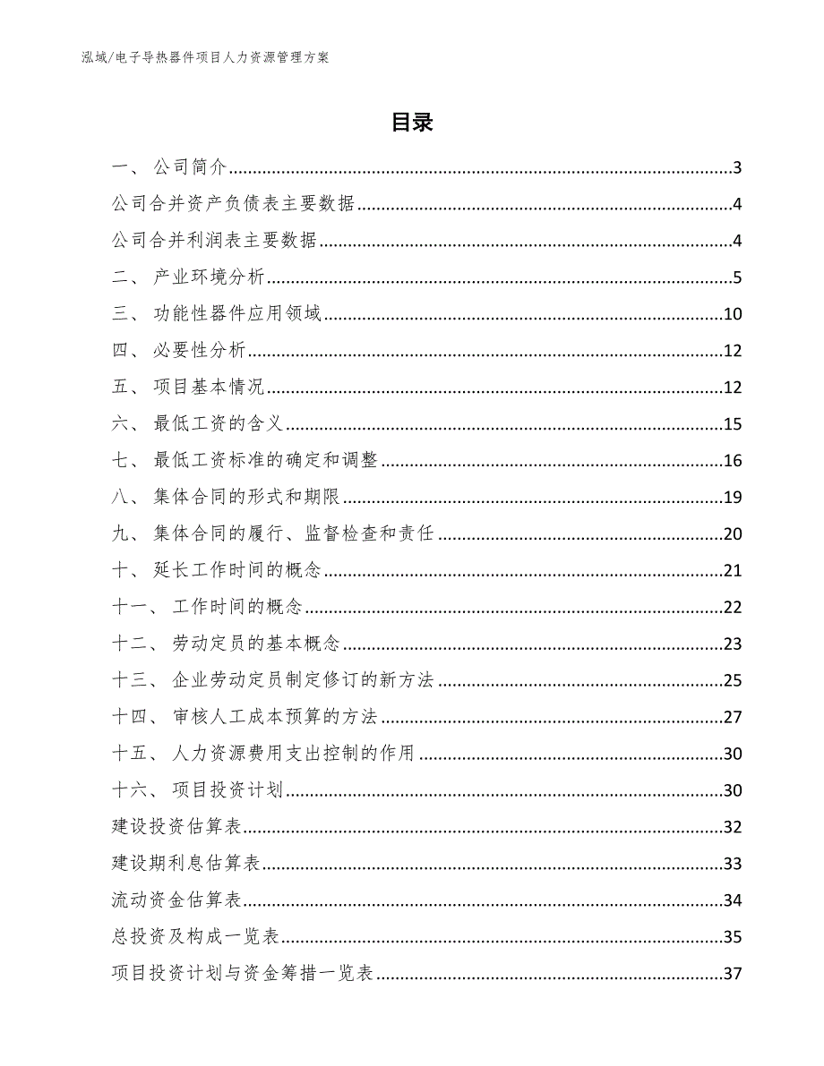 电子导热器件项目人力资源管理方案_范文_第2页