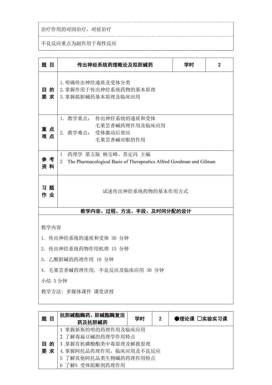 《药理学》教案（全套）_第3页