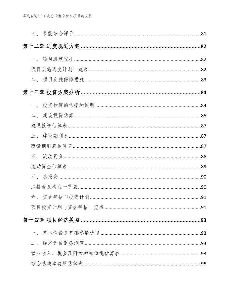 广东高分子复合材料项目建议书【模板范文】_第5页