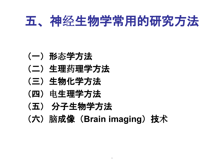 神经生物学的常用研究方法ppt课件_第1页