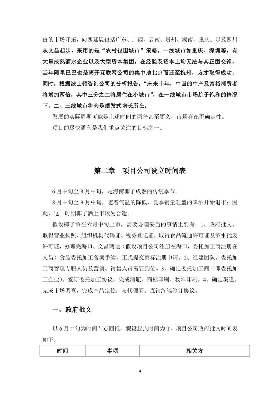 本科毕业设计-金樽客椰子酒有限责任公司商业策划书.doc_第5页