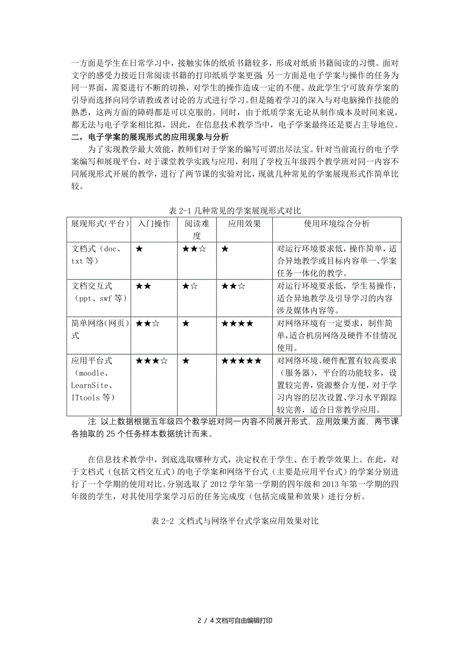 小学信息技术学案编写的应用现象与分析_第2页