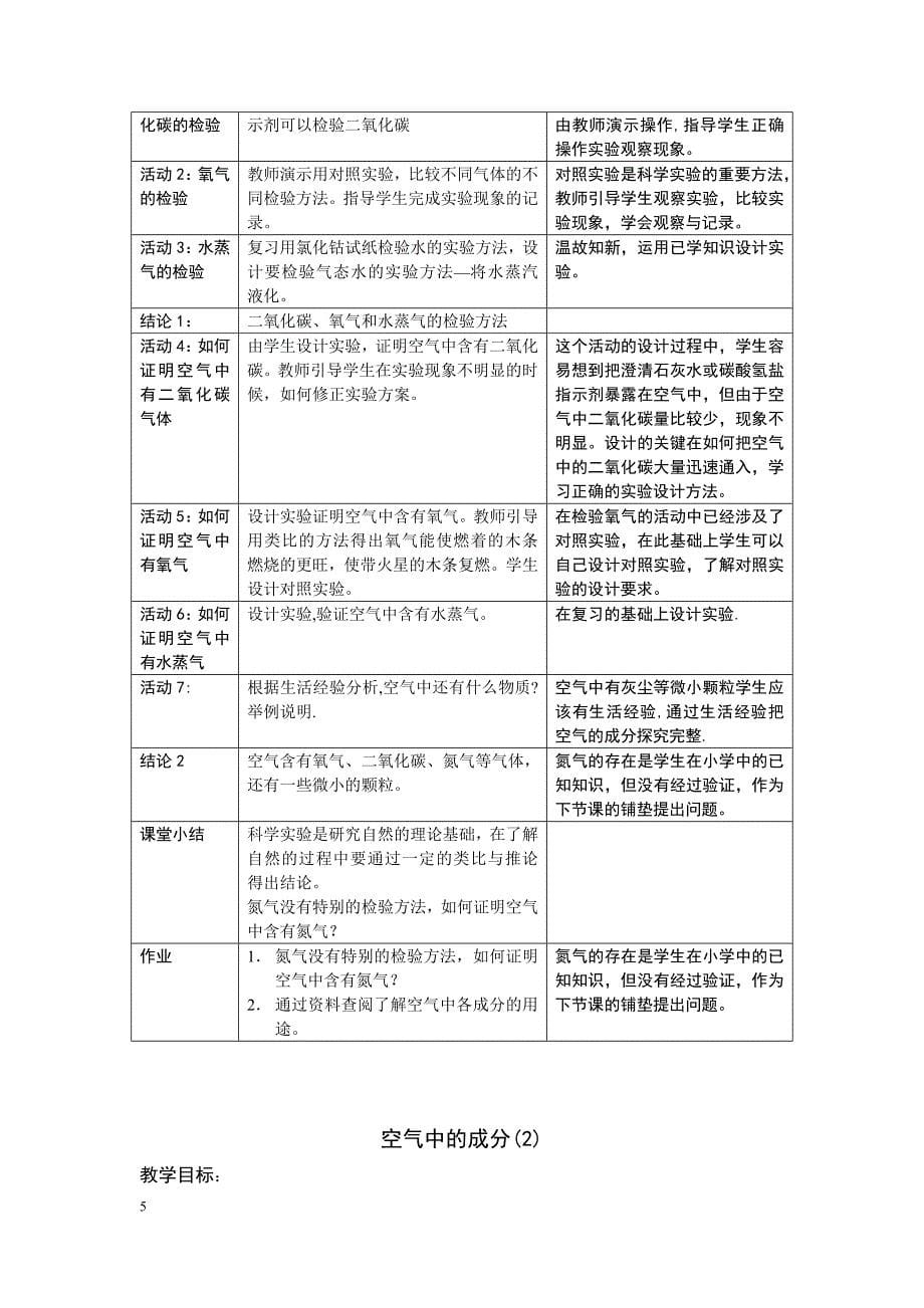 初中科学单元教学设计_第5页