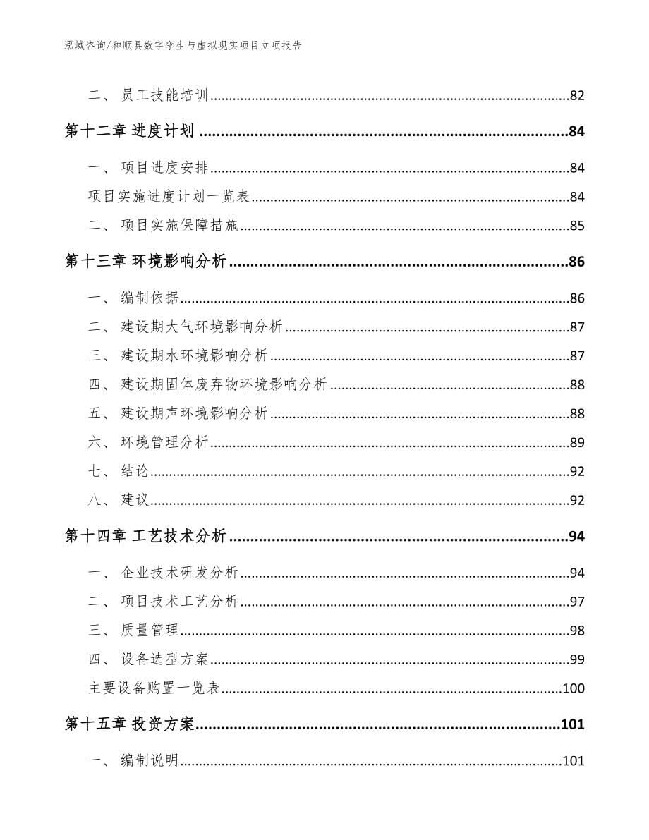 和顺县数字孪生与虚拟现实项目立项报告【模板范本】_第5页