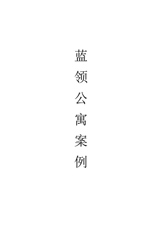 蓝领公寓案例.doc