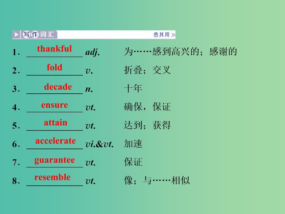 2019届高考英语一轮复习Unit19Language课件北师大版选修7 .ppt_第4页