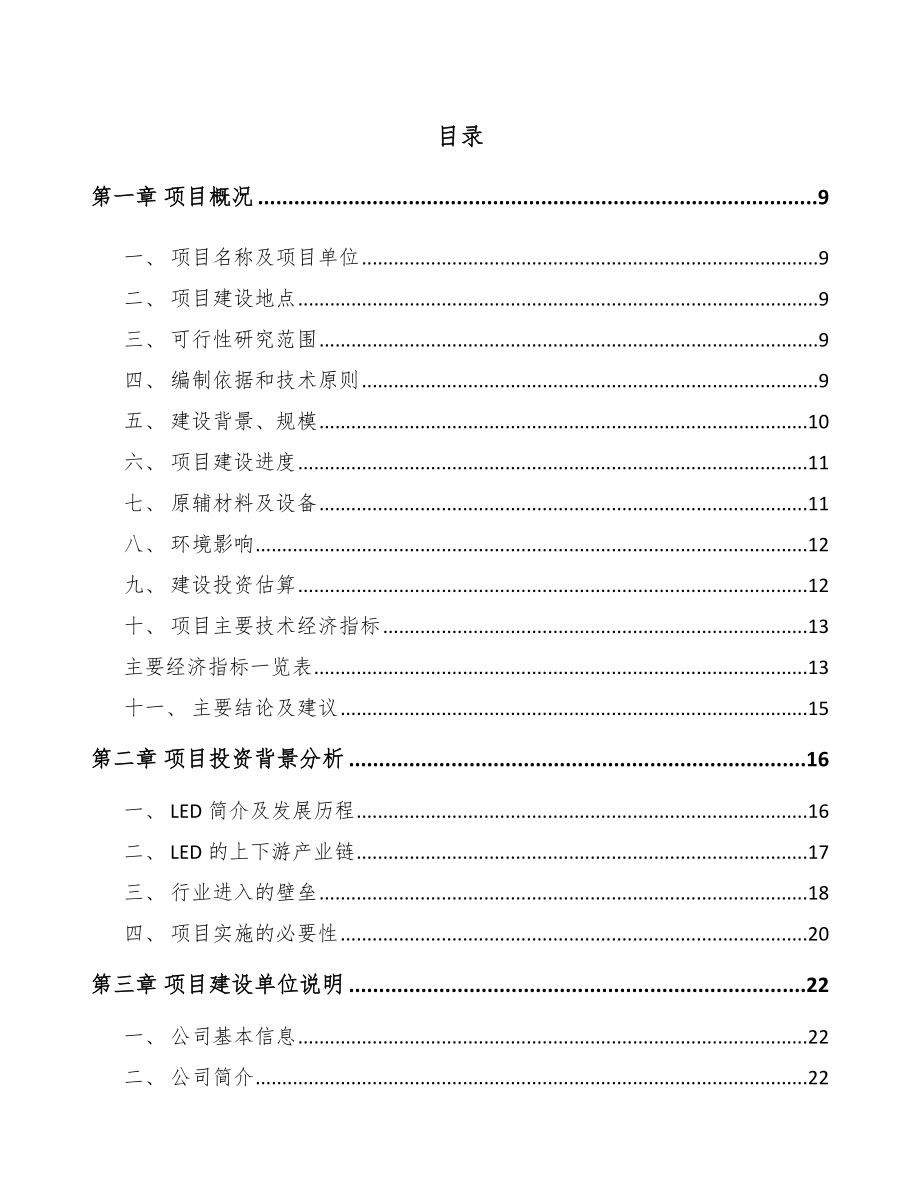 青岛LED照明产品项目可行性研究报告_第2页