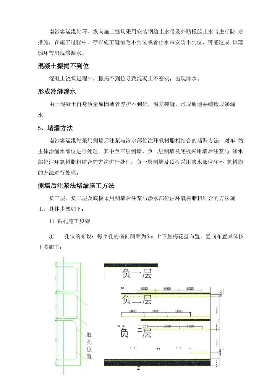 车站主体结构堵漏施工方案_第5页