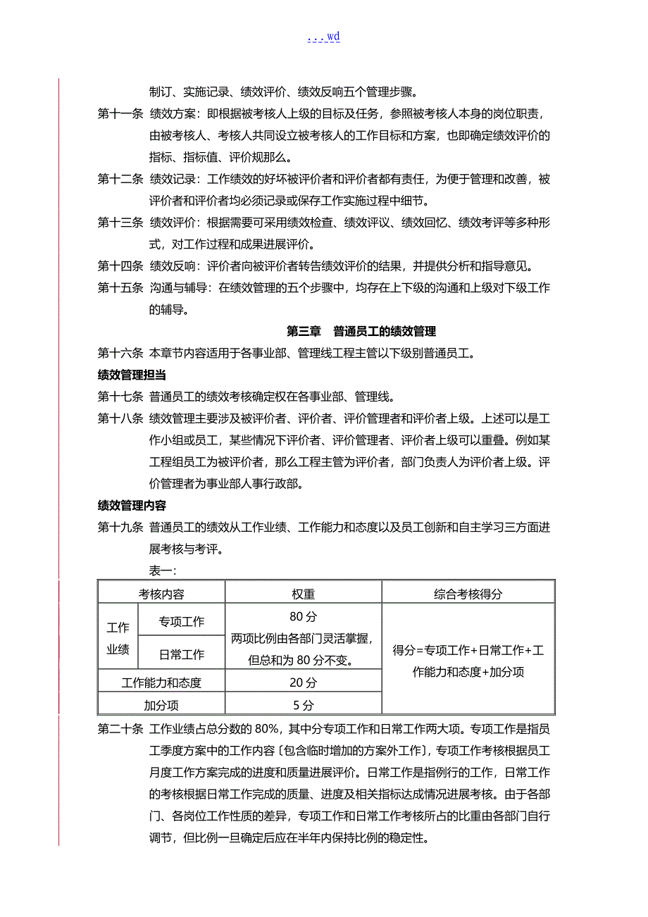 软件公司绩效管理制度汇编_第2页