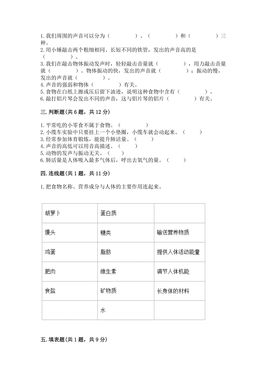 教科版小学四年级上册科学期末测试卷附答案解析.docx_第2页