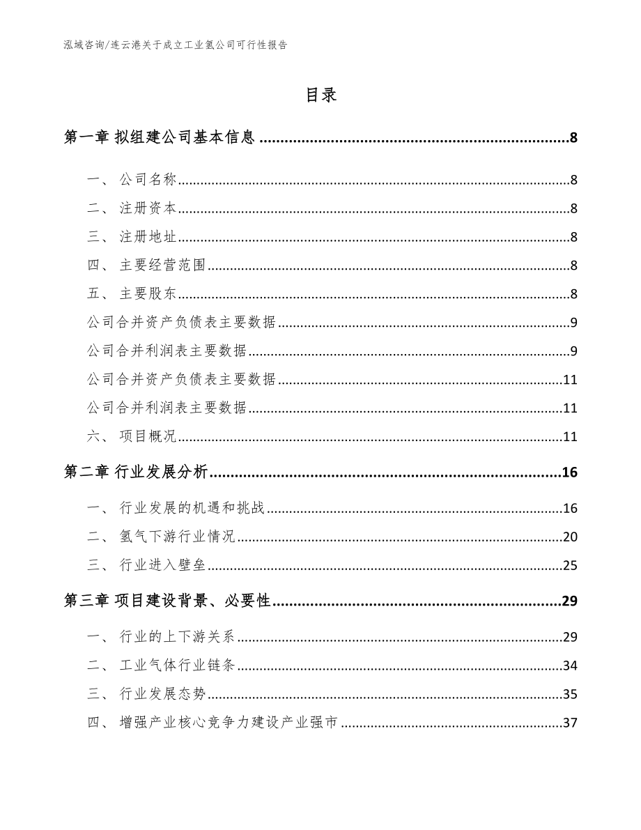 连云港关于成立工业氢公司可行性报告（参考范文）_第2页