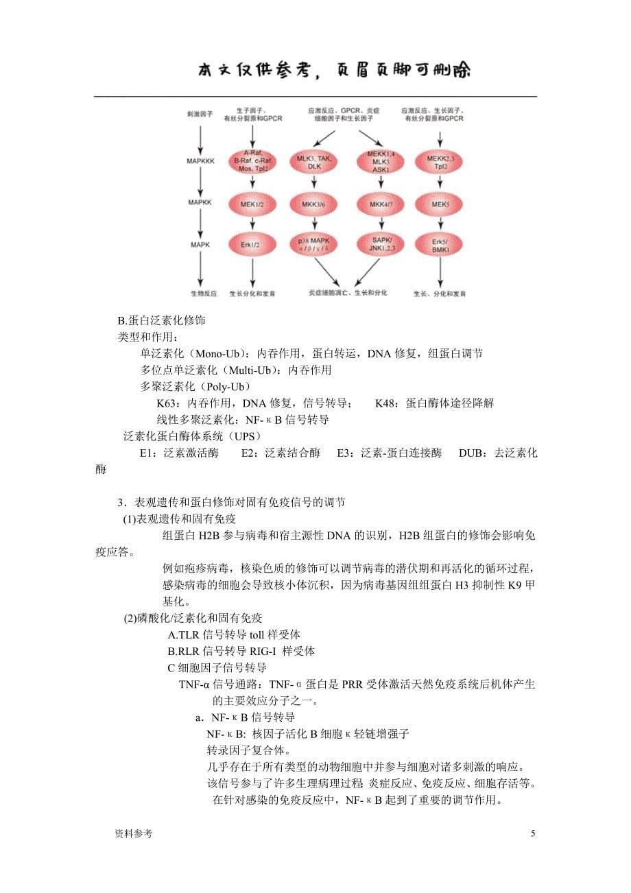 表观遗传学及蛋白修饰在天然免疫中的调节作用（仅供参照）_第5页