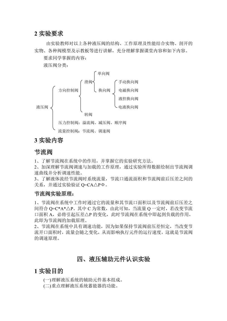 液压传动实验报告_第5页