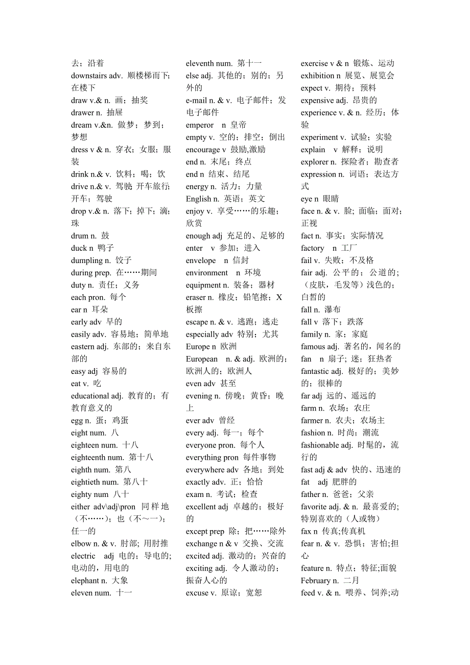 仁爱版初中英语单词汇总_第4页