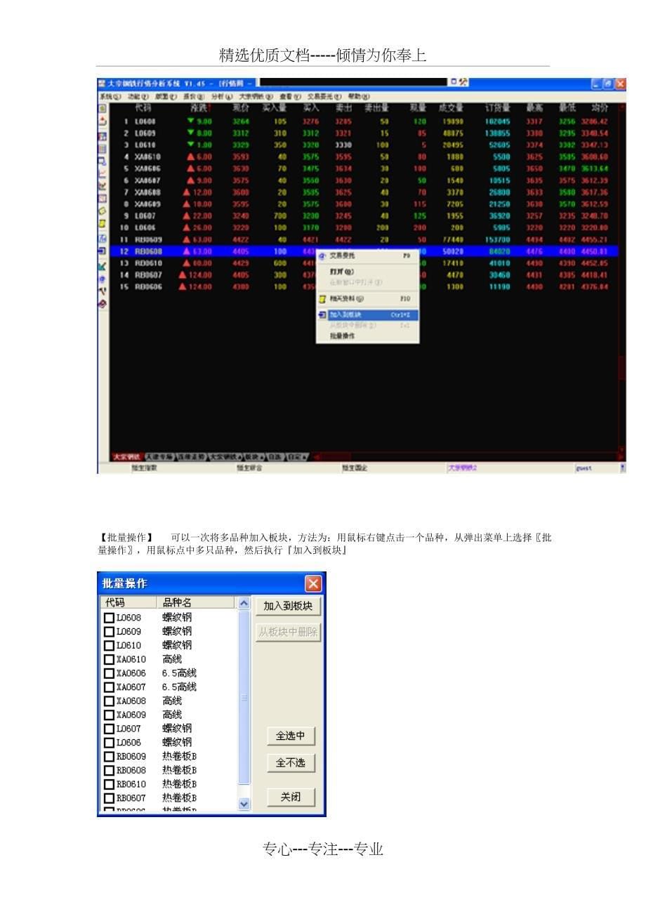 大宗钢铁行情分析系统功能综述_第5页