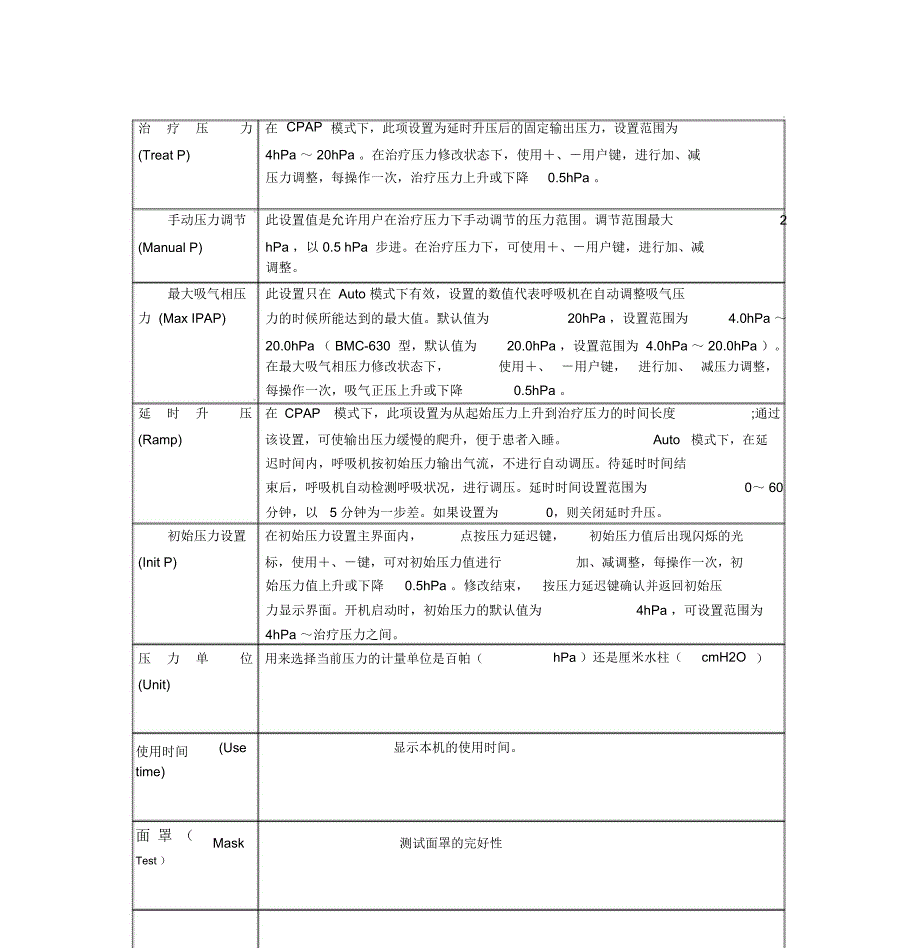 BMC630菜单设置手册_第3页