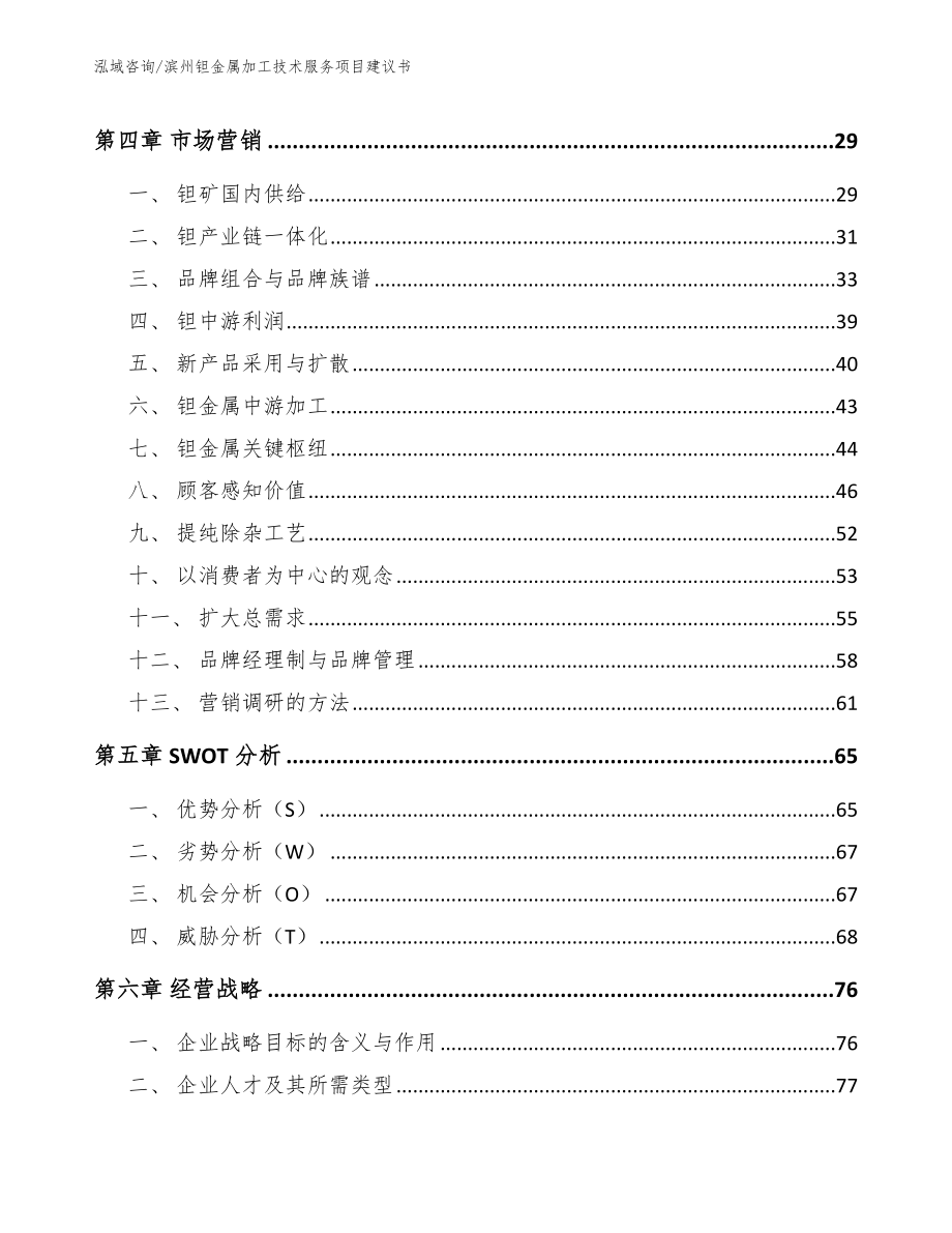 滨州钽金属加工技术服务项目建议书_参考模板_第3页