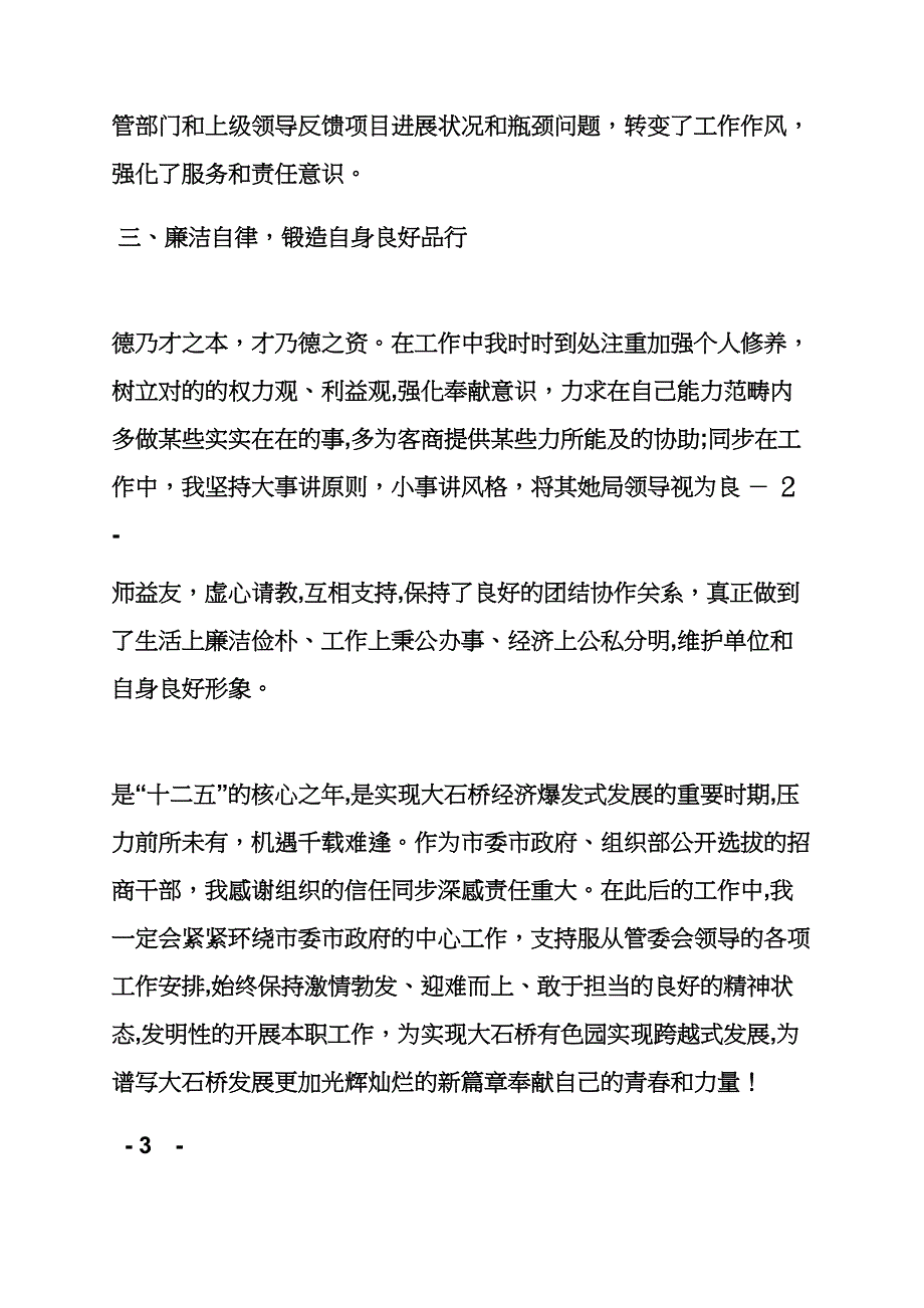 招商局长个人工作总结_第3页