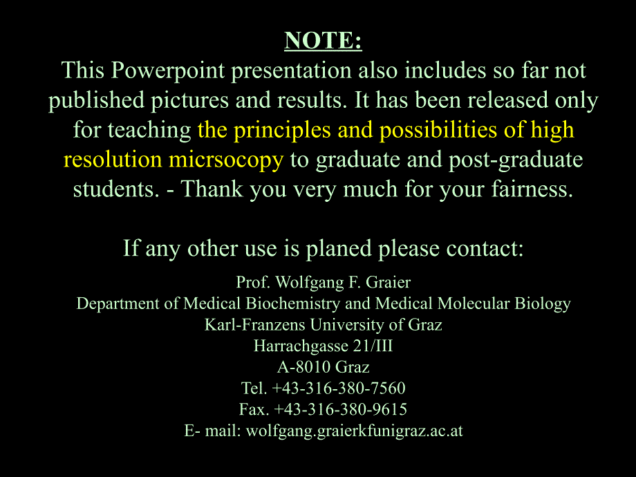 FlurescenceMicroscopyinPharmacology荧光显微镜在药理学_第1页