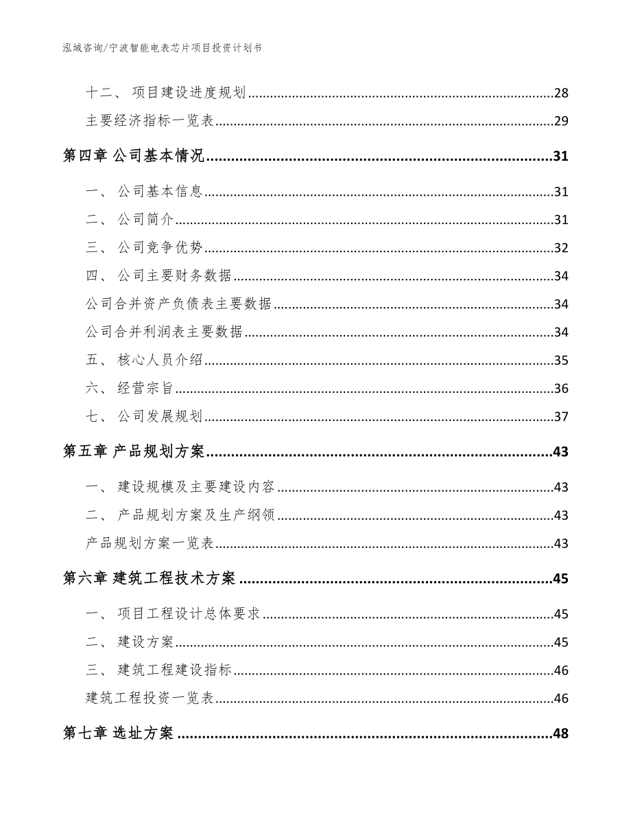 宁波智能电表芯片项目投资计划书参考模板_第2页