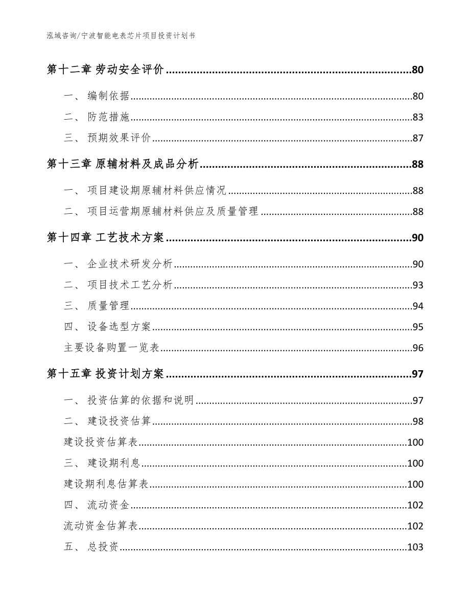 宁波智能电表芯片项目投资计划书参考模板_第4页