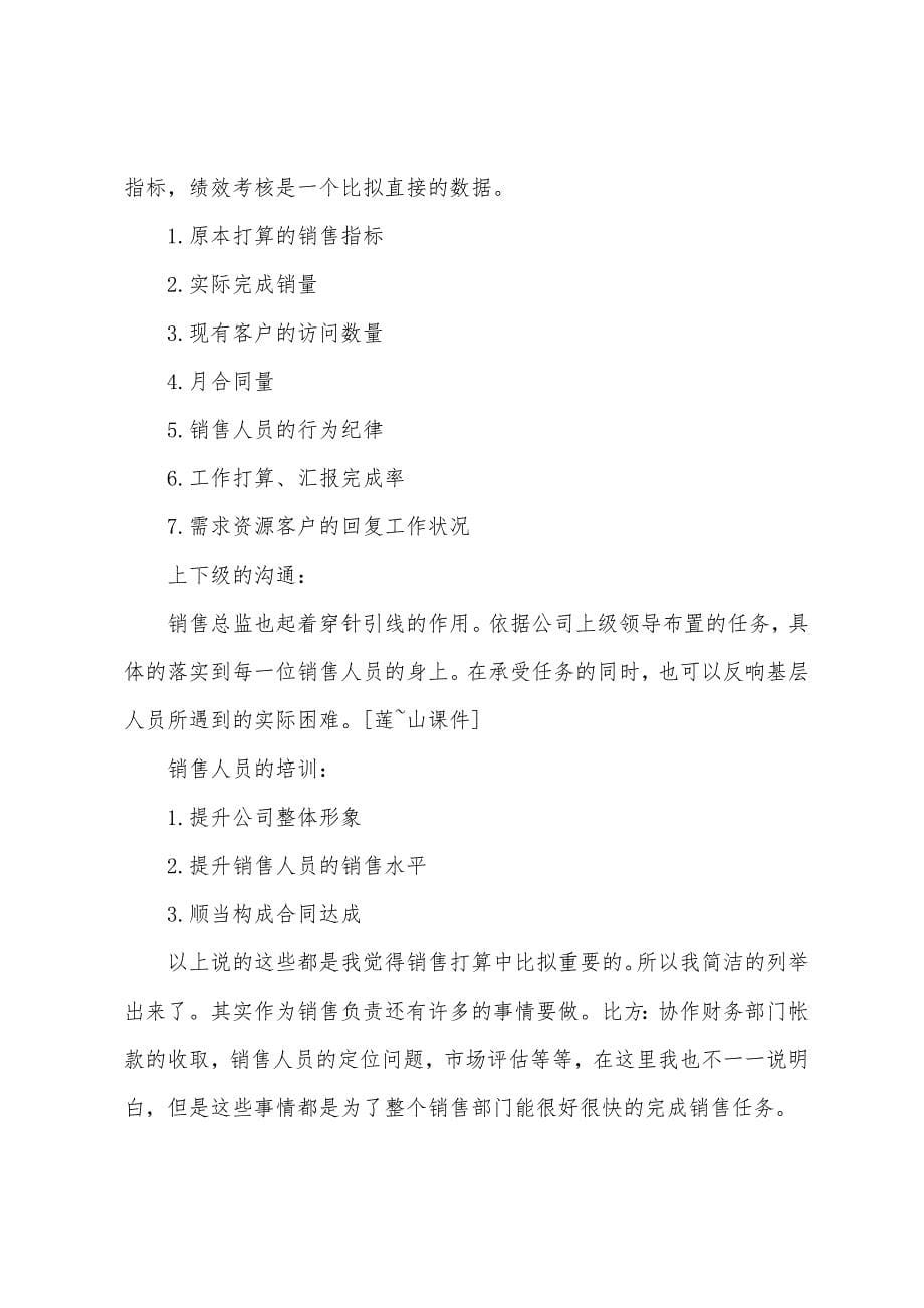 销售总监工作计划表.docx_第5页