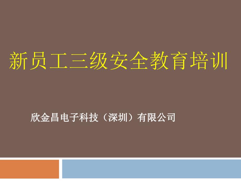 新员工三级安全教育培训ppt课件_第1页