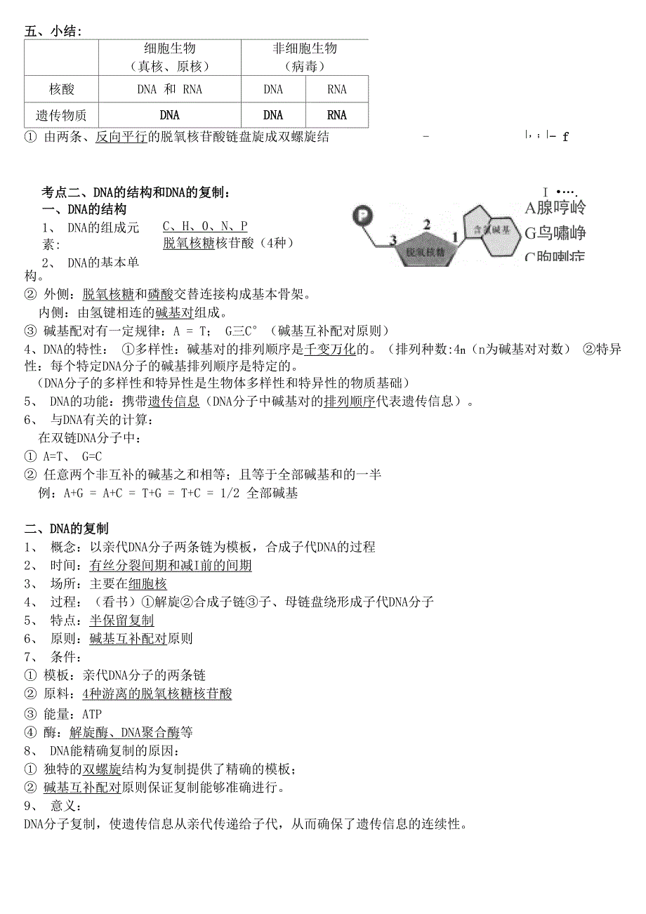 专题10遗传的分子基础总结_第4页