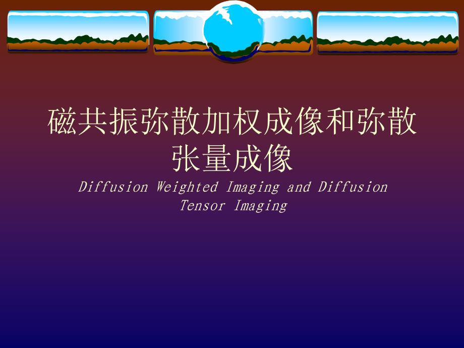 磁共振弥散加权成像和弥散张量成像_第1页