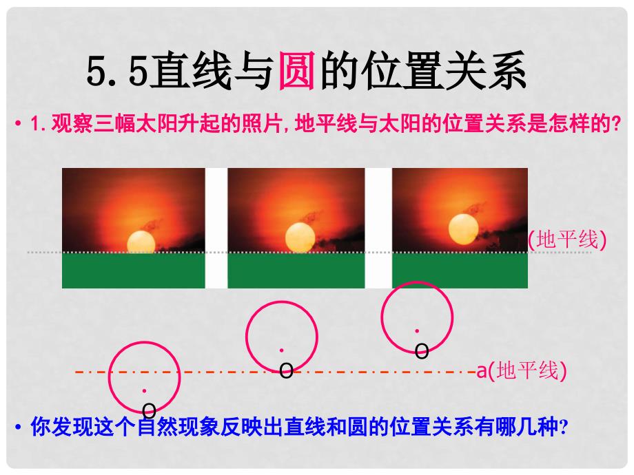 九年级数学上册 55直线和圆的位置关系1课件 苏科版_第4页