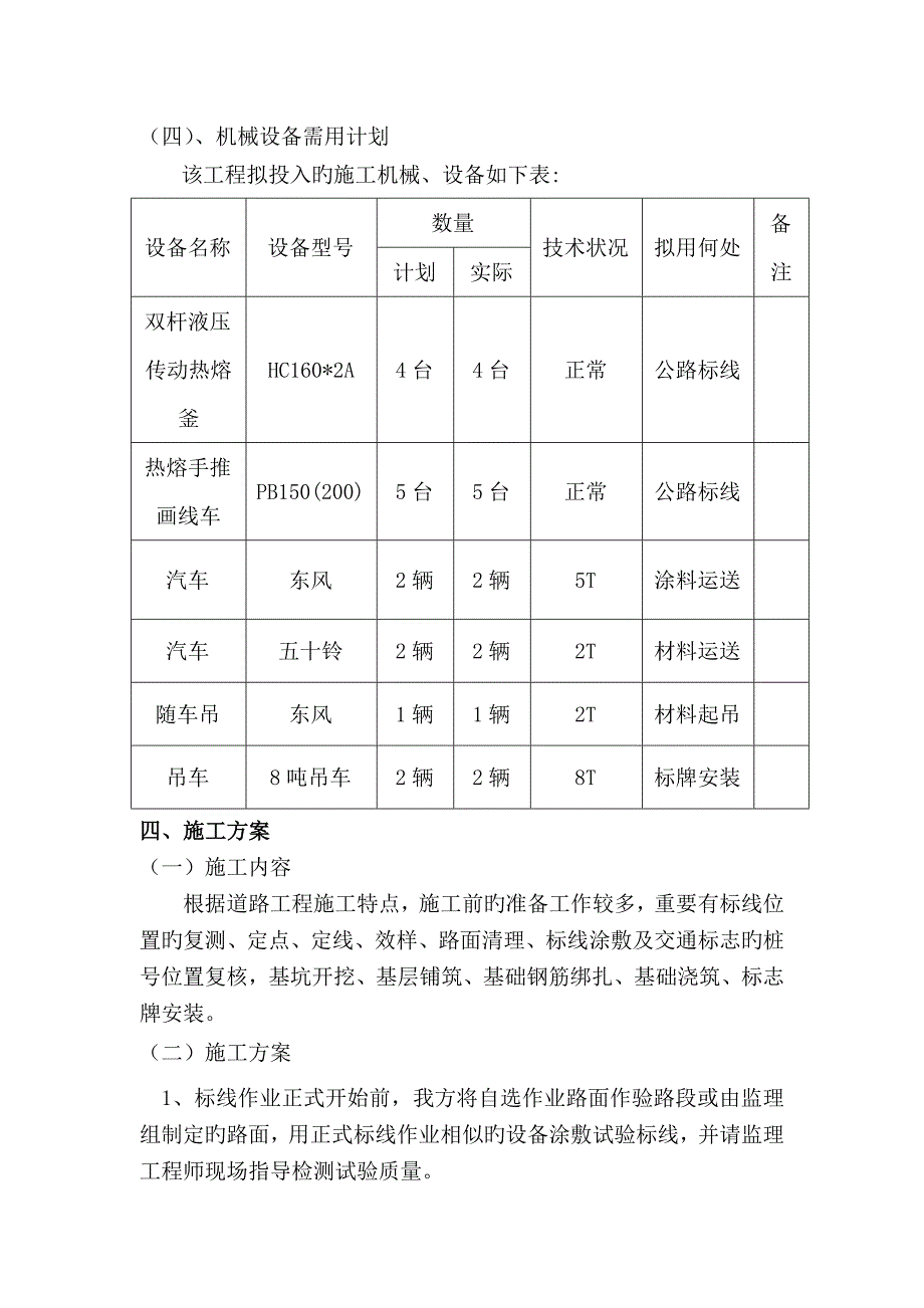 交通标志标线工程施工组织设计资料_第4页