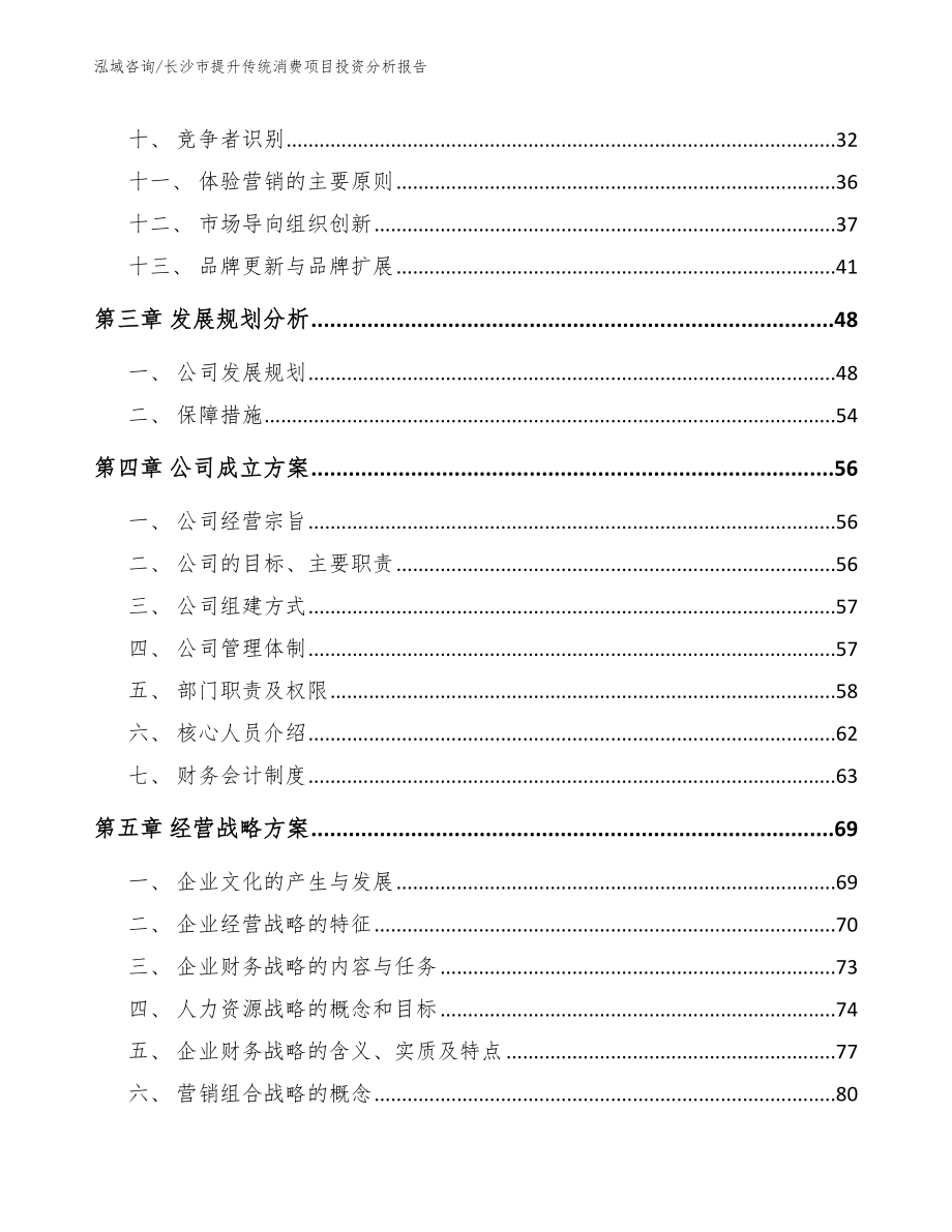 长沙市提升传统消费项目投资分析报告（模板范文）_第2页