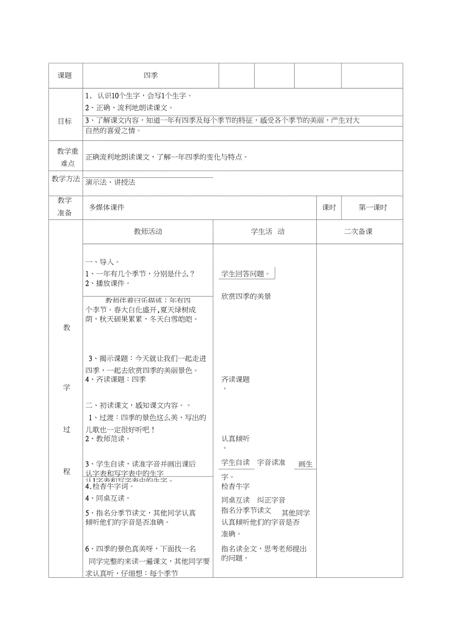 (精品)人教版小学语文一年级上册《语文园地四：单元拓展》优质课教案_0_第1页