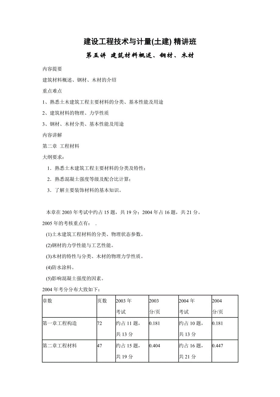 建设工程技术与计量(土建)-精讲班(5)_第1页